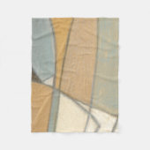 Gekrümmte Linien u. gedämpfte Erdtöne Fleecedecke (Vorderseite)