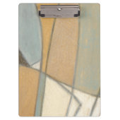 Gekrümmte Linien u. gedämpfte Erdtöne Klemmbrett (Vorderseite)