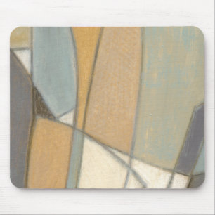 Gekrümmte Linien u. gedämpfte Erdtöne Mousepad