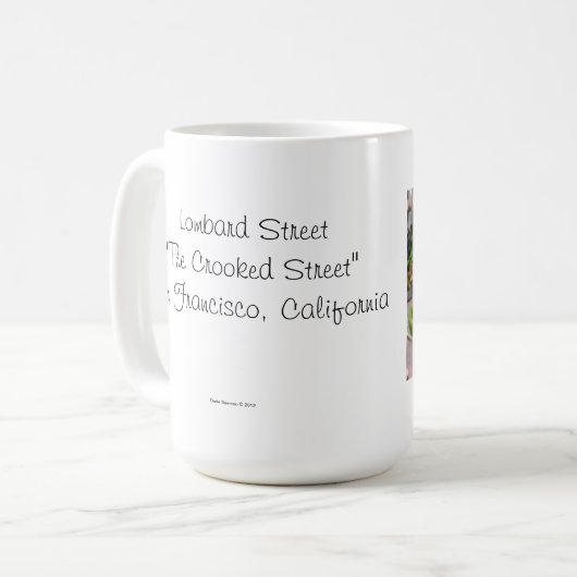 Gekrümmte Straße Kaffeetasse (Vorderseite Links)
