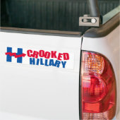 GEKRÜMMTER HILLARY 2016 - - AUTOAUFKLEBER (Auf Lkw)