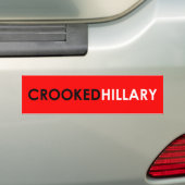Gekrümmter Hillary-Autoaufkleber (rot) Autoaufkleber (Auf Auto)