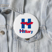 GEKRÜMMTER HILLARY IST ein LÜGNER - - Anti-Hillary Button (Beispiel)