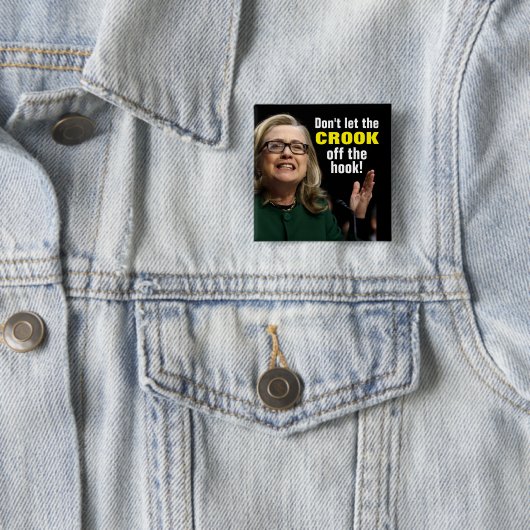 Gekrümmter Hillary - lassen Sie den Haken nicht Button (Beispiel)