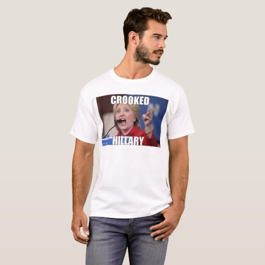 Gekrümmter Hillary T-Shirt (Vorne ganz)