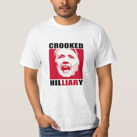 GEKRÜMMTES HILLIARY - - Anti-Hillary - T-Shirt (Vorderseite)