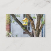 Gekrümmtes Vogel-Haus Visitenkarte (Rückseite)