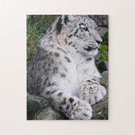 Gekühlter heraus Schnee-Leopard Puzzle