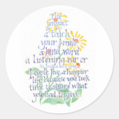 Gekümmert Aufkleber (Vorderseite)