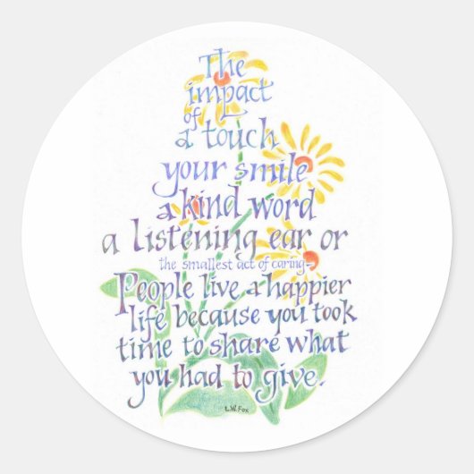 Gekümmert Aufkleber (Vorderseite)