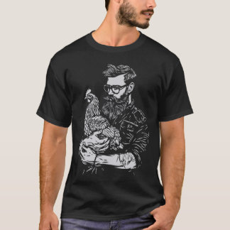 Gekümmert Bauer mit HühnerT - Shirt