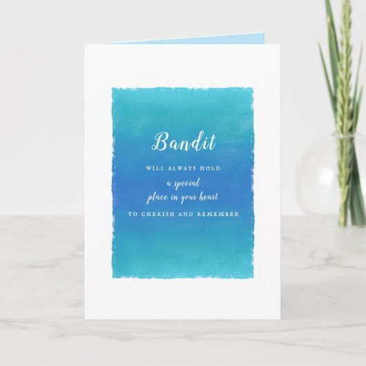 Gekümmert Begleiter-Beileid-Nachricht für Familien Karte (Vorderseite)