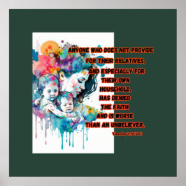 Gekümmert für die Familie: Ein Grundgesetz des Gla Poster