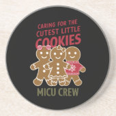 Gekümmert für die Niedlichen kleinen Kekse Nicu Nu Getränkeuntersetzer (Vorne)