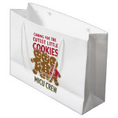 Gekümmert für die Niedlichen kleinen Kekse Nicu Nu Große Geschenktüte (Vorderseite Schrägansicht)