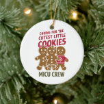 Gekümmert für die Niedlichen kleinen Kekse Nicu Nu Keramik Ornament<br><div class="desc">Gekümmert für die Niedlichen kleinen Cookies Xmas Nicu Nurse</div>