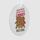 Gekümmert für die Niedlichen kleinen Kekse Nicu Nu Ornament (Vorderseite)