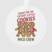 Gekümmert für die Niedlichen kleinen Kekse Nicu Nu Ornament (Vorderseite)