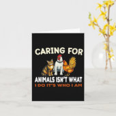 Gekümmert für Tiere ist nicht das, was ich tue, da Karte (Gelbe Blume)