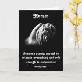 Gekümmert Krankenpflege mit kraftvollem Zitat Karte (Gelbe Blume)