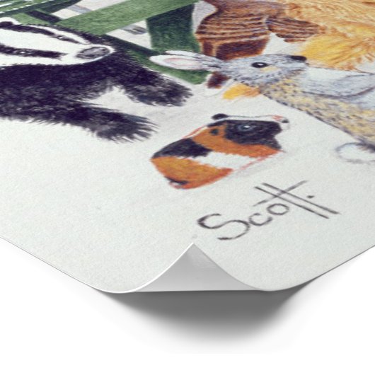 Gekümmert Poster (Ecke)