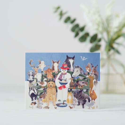 Gekümmert Postkarte (Stehend Vorderseite)