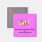 Gekümmert über The Strays (CATS), Inc. Magnet (Vorderseite/Rückseite)