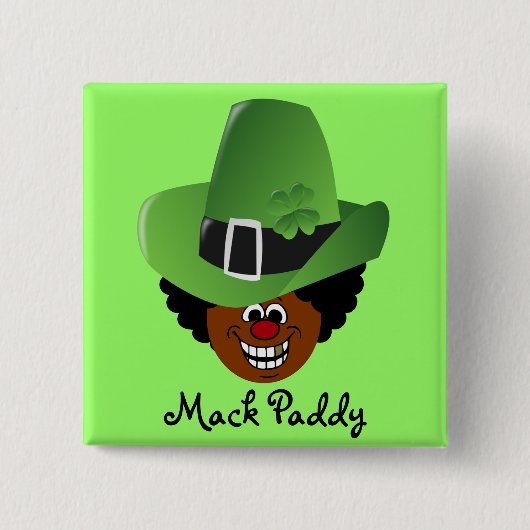 Gekuppelten heraus St Patrick Tageskobold Button (Vorderseite)