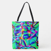 Gekurbelt und sehr farbenfroh, grün dominiert bis tasche (Vorderseite)