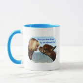 "Geküsst durch ein Alpaka! "Tasse Tasse (Links)