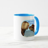 "Geküsst durch ein Alpaka! "Tasse Tasse (VorderseiteRechts)