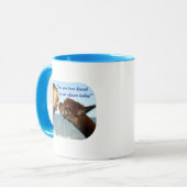 "Geküsst durch ein Alpaka! "Tasse Tasse (Vorderseite Links)