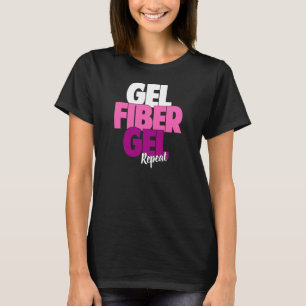Gel, Faser, Gel, Wiederholung - Faser 3D peitscht T-Shirt