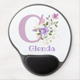 Gel Mouse Pad Initial Plus Name & Blume Design