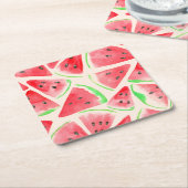 Gel Mousepad, Wassermelone Rechteckiger Pappuntersetzer (angewinkelt)