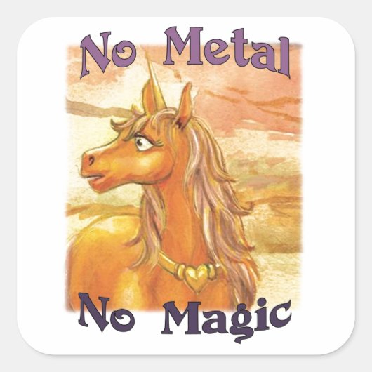 Gel No Metal No Magic Stickers (Vorderseite)