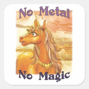 Gel No Metal No Magic Stickers
