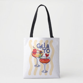 🍦 GELA TO – Süße Retro-Gelato-Grafik Tasche