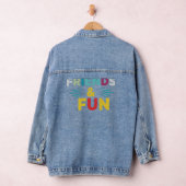 Gelächter - "Freunde und Spaß" Multicolor Jeansjacke (Hangar)