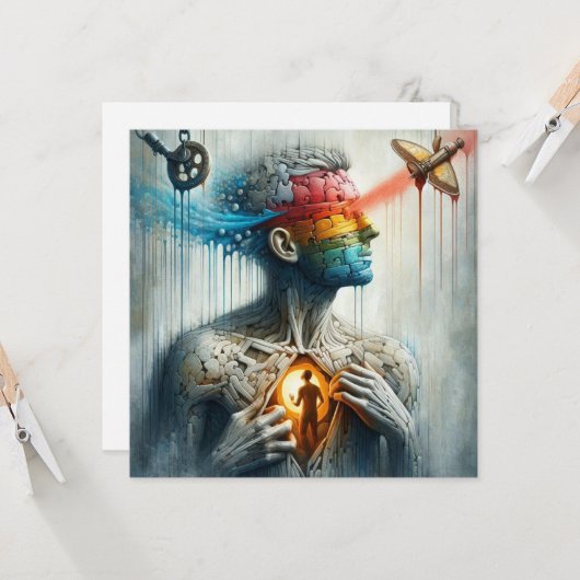 Gelächter Karte (Vorderseite/Rückseite Beispiel)