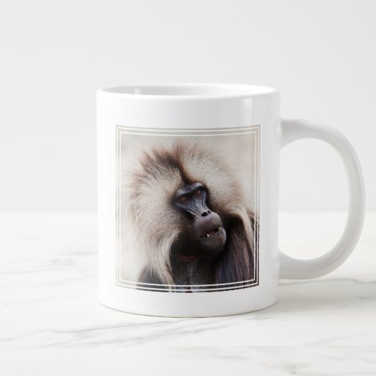 Gelada Baboon, Äthiopien Jumbo-Tasse (Rechts)
