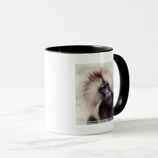 Gelada Baboon, Äthiopien Tasse (VorderseiteRechts)
