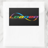 geladene longboards rechteckiger aufkleber (Tasche)