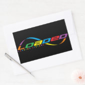 geladene longboards rechteckiger aufkleber (Umschlag)