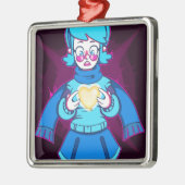 Gelähmt Silbernes Ornament (Links)