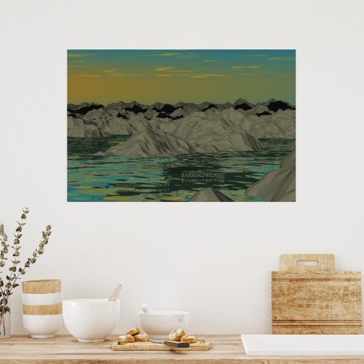 Gelände (Druck) Poster (Küche)