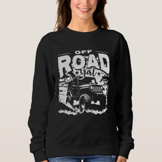 Geländefahrendes Auto LKW Mädchen Traktor Sweatshirt (Vorderseite)