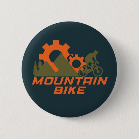Geländefahrrad Button (Vorderseite)