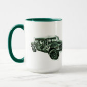 Geländefahrzeug grün tasse (Links)
