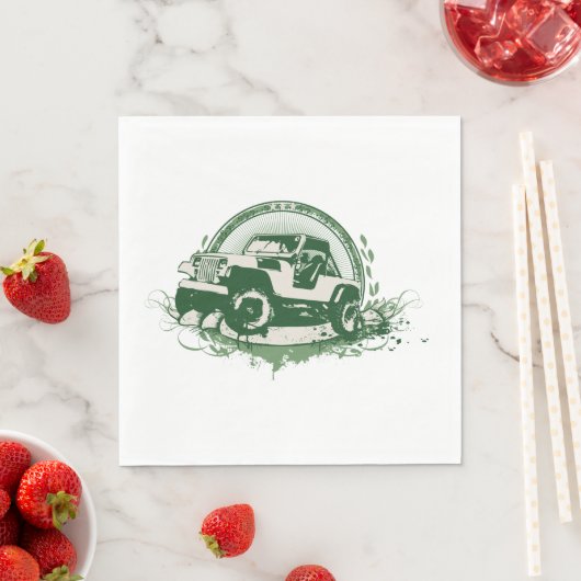 Geländefahrzeug Serviette (Beispiel)